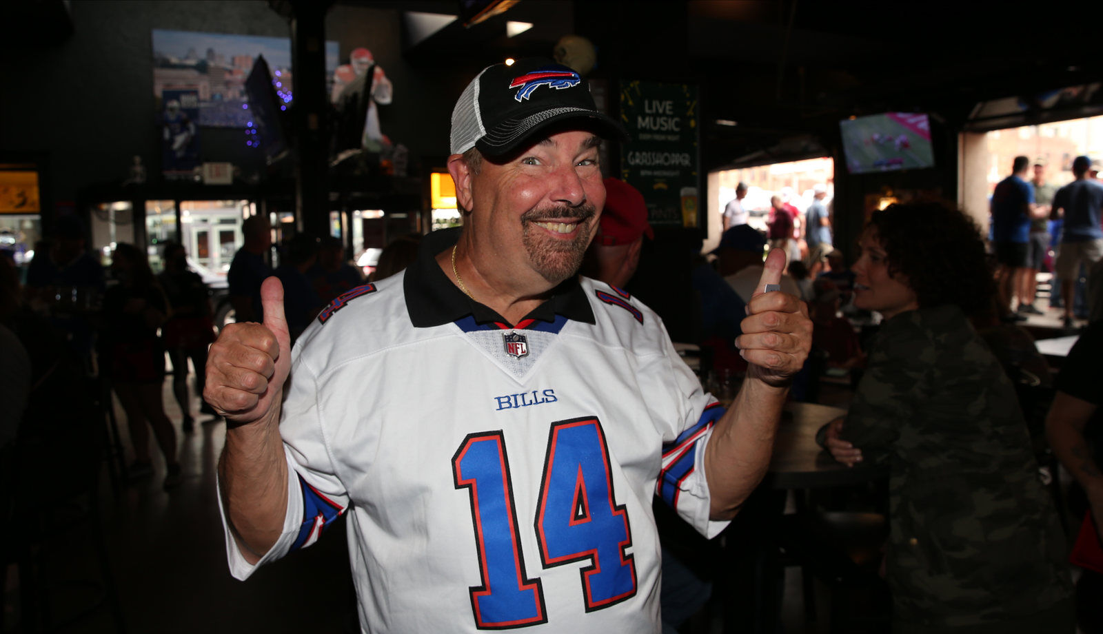 Buffalo Bills backers took over the the Taps on Main Bar